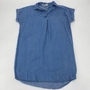 THREAD and SUPPLY Chambray Hi-low Hem Pullover Shirt Dress Womens Size S Tunic